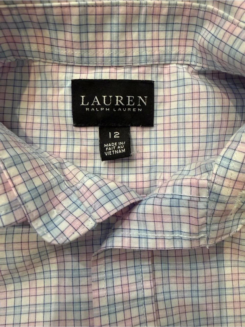 Lauren Ralph Lauren Pink Blue Plaid Button-Down Shirt - Boys
